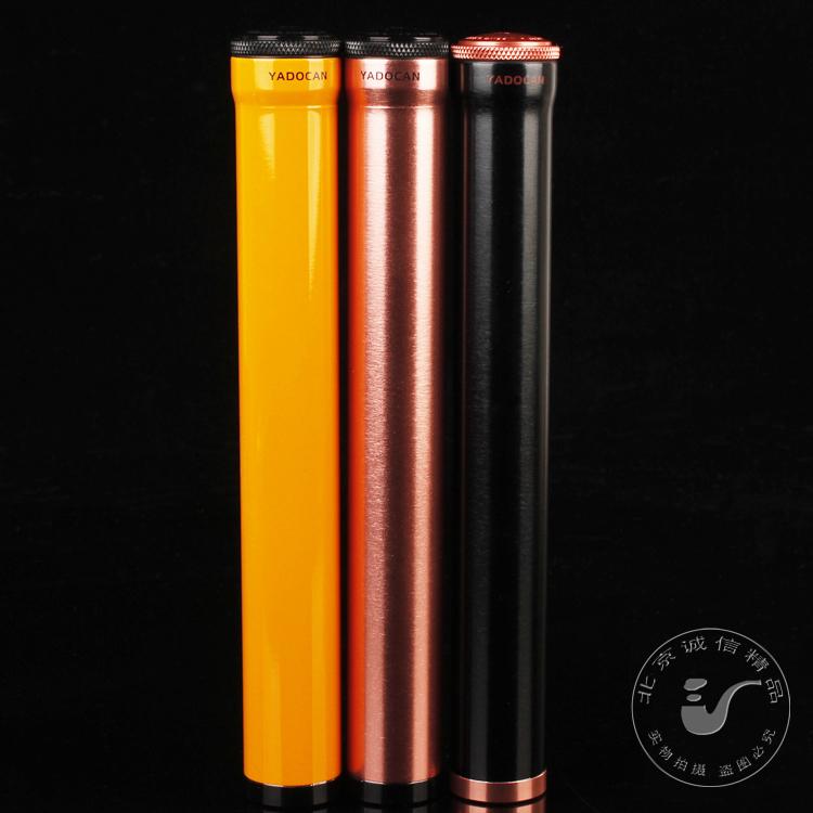 シガーチューブ 葉巻 ケース ボックス ブラック シングル 保湿 光沢 コンパクト 携帯 耐久性 ポータブ..