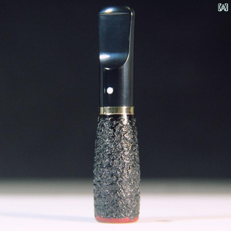 シガーホルダー マウスピース シガレット タバコ 葉巻 喫煙 パイプ 黒 木製 フィルター 洗える タール除去 健康アイテム 持続可能 エコ 携帯