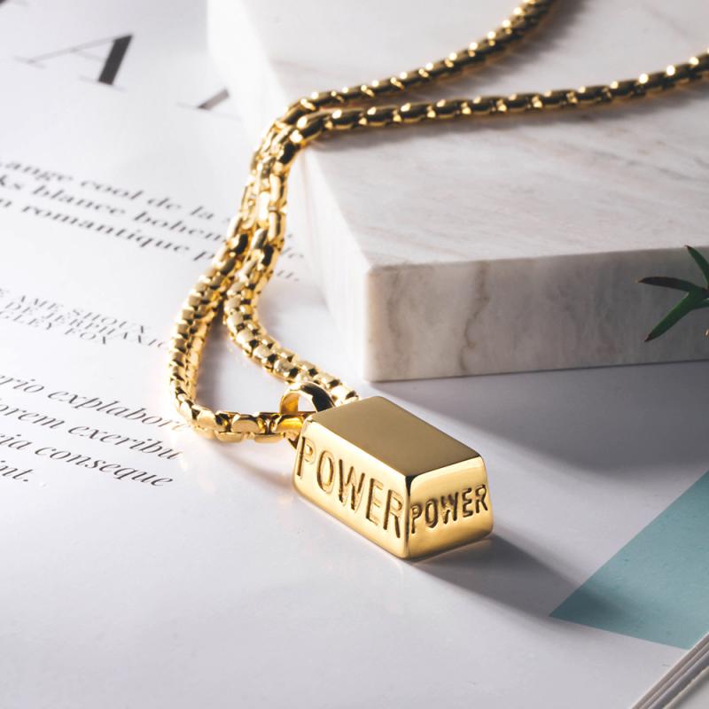 ネックレス メンズ レディース ゴール ドナゲット スクエア チタン鋼 シンプル カジュアル おしゃれ ア..