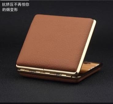 薄型 メンズ 革 タバコ ボックス ケース ギフト シック ミニマル フォーマル エレガント ビジネス 大人 クール 愛煙家 スタイリッシュ パパ 会社員 贈り...