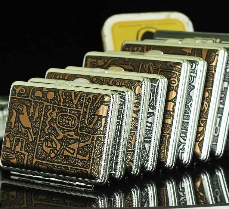 レザー シガレット ケース レトロ たばこ 収納 男性 コンパクト スタイリッシュ 持ち運び 携帯用 ビジネス 小物入れ 大人 パーティー メンズ