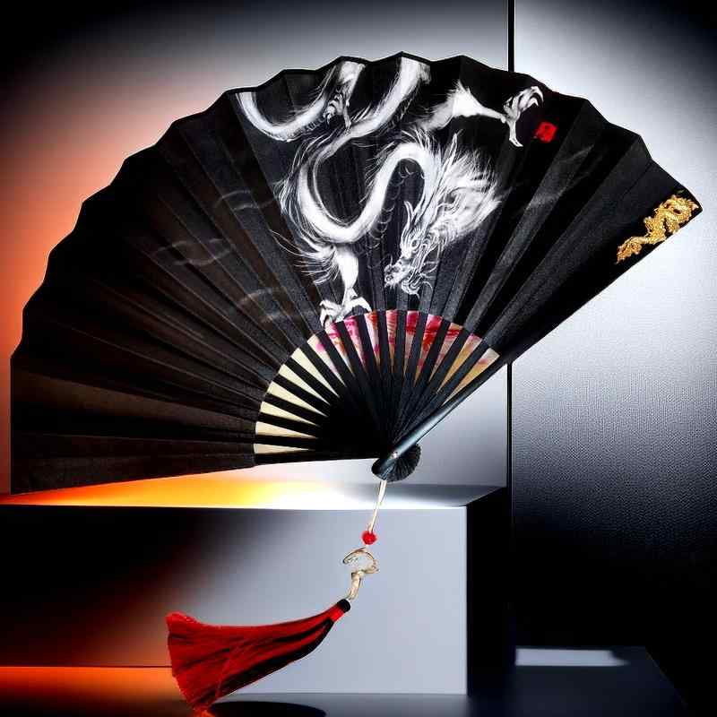 扇子 竹 おしゃれ ファッション 小物 中国風 ドラゴン 10インチ 両面 レトロ ファン 夏 ポータブル 飾..