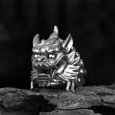 指輪 リング タイ シルバー キリン 獣モチーフ 誇張 プレート アクセサリー カジュアル レトロ 調節可能 メンズ レディース ユニセックス ペア ギフト プ...