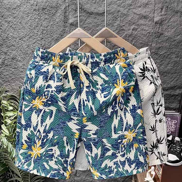 Cotton Pants - ハーフパンツ ズボン おしゃれ ファッション メンズ カジュアル シンプル プリント 夏 薄手 スポーツ ビーチ コットン ストリート ゆったり ショート 大きいサイズ