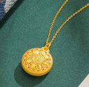 ペンダント 金 銀 八宝羅針盤 ネックレス 男女兼用 カップル ペア アクセサリー レトロ 編み ロープ 幸運 贈り物 ギフト