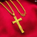 ペンダント 金 十字架 メンズ レディース 3mm ネックレス 50 cm チェーン カジュアル アクセサリー