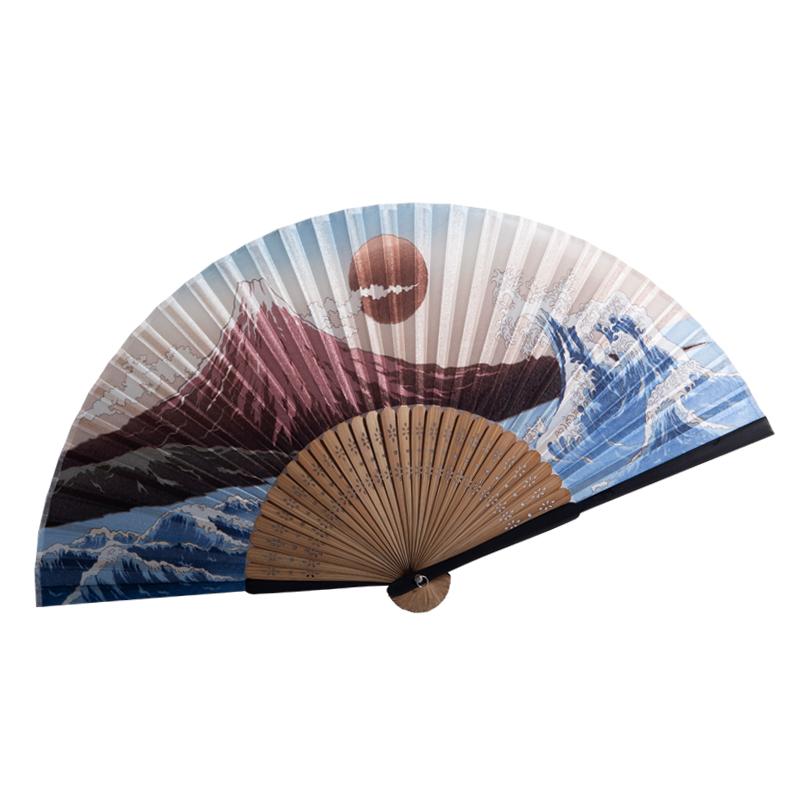 扇子 置物 飾り レトロ 日の丸 和風 レトロ 昭和 琉球 浮世絵 海 山 富士山 着物 お土産屋さん インテリア
