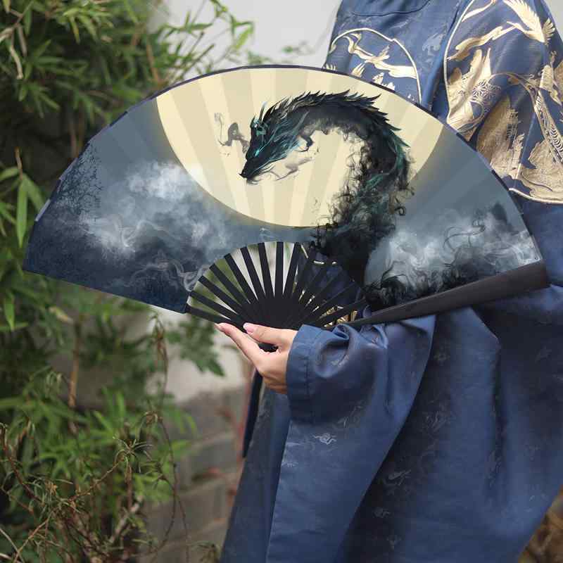 扇子 扇ぐ 衣装 赤 龍 ドラゴン 公演 踊り ダンス 練習 カンフー 武道 小道具 パフォーマンス 小物 派..