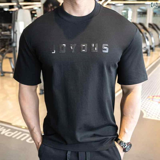 フィットネス シャツ トップス マッスル 夏 メンズ スポーツ 半袖 コットン Tシャツ ランニング トレーニングウェア 吸汗 シンプル フィットネス シャツ トップス マッスル 夏 メンズ スポーツ 半袖 コットン Tシャツ ランニング トレーニングウェア 吸汗 シンプル