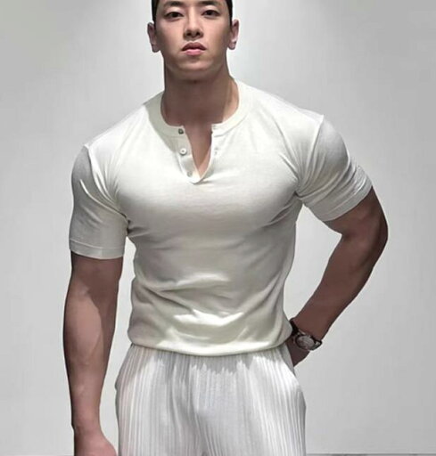 シャツ トップス ヘンリーカラー 快適 メンズ スリムフィット 普段着 シンプル おしゃれ 半袖 ボタン Tシャツ カジュアル ポロシャツ 無地 シャツ トップス ヘンリーカラー 快適 メンズ スリムフィット 普段着 シンプル おしゃれ 半袖 ボタン Tシャツ カジュアル ポロシャツ 無地