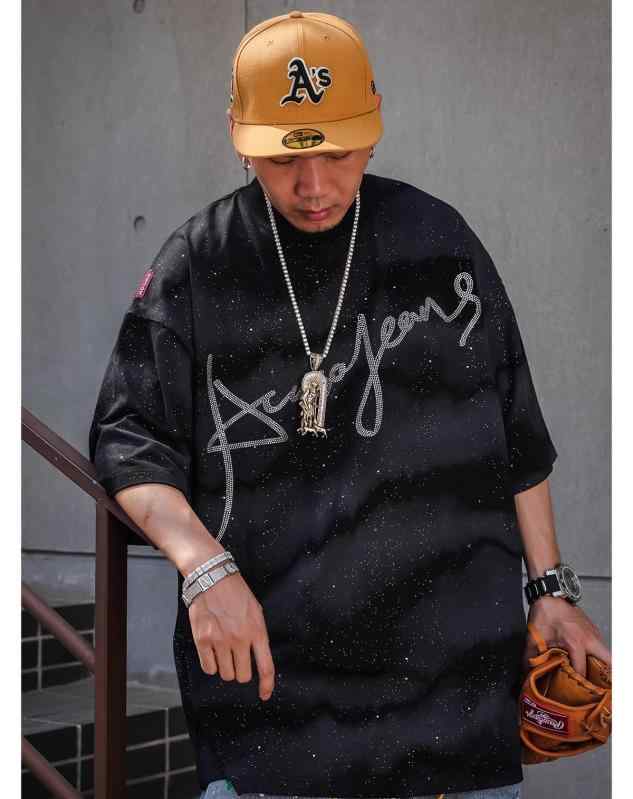 Tシャツ ヒップホップ メンズ 夏 半袖 シャツ 大きめ ゆったり オーバーサイズ ストリート ファッショ..