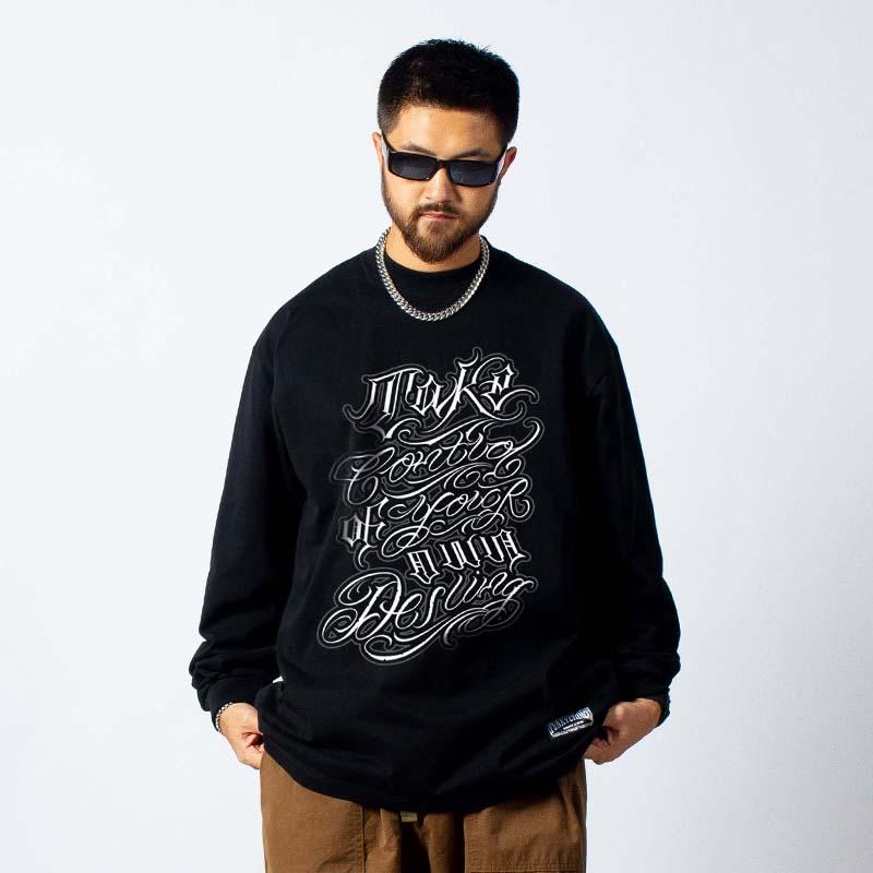 メンズTシャツロンTヤンチャストリ...