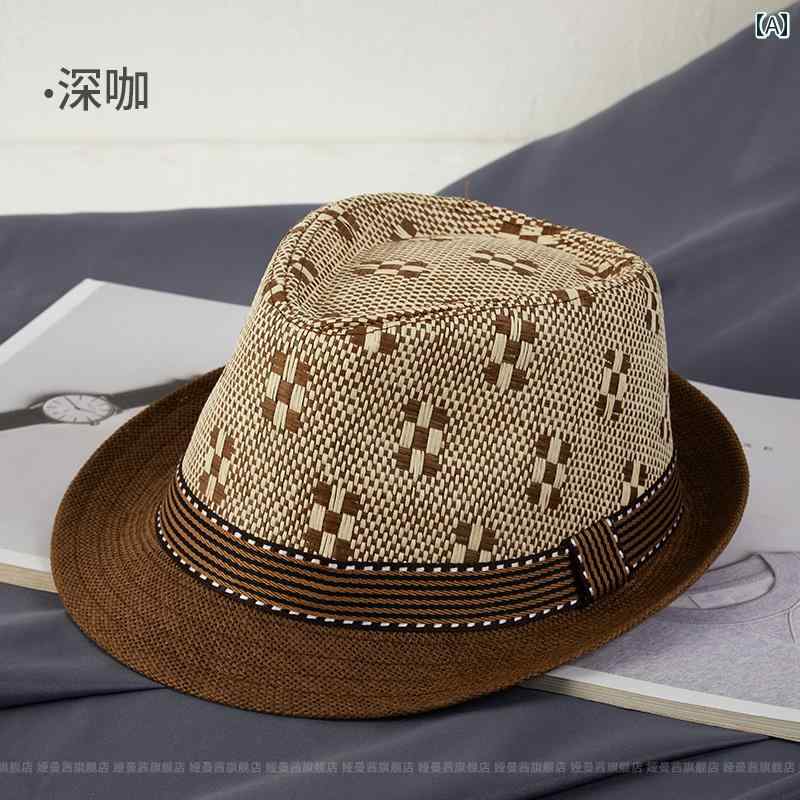 中折れハット 軽量 通気性のある 日焼け防止 麦わら帽子 夏 アウトドア バケーション サンハット カジュアル 快適 万能