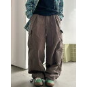 バギーパンツ メンズ レディース ファッション レトロ ヒップホップ ヴィンテージ ワイドレッグ パンツ ズボン スリム効果 ポケット 折り返し付き オーバーオール カジュアル ゆったり リラックス