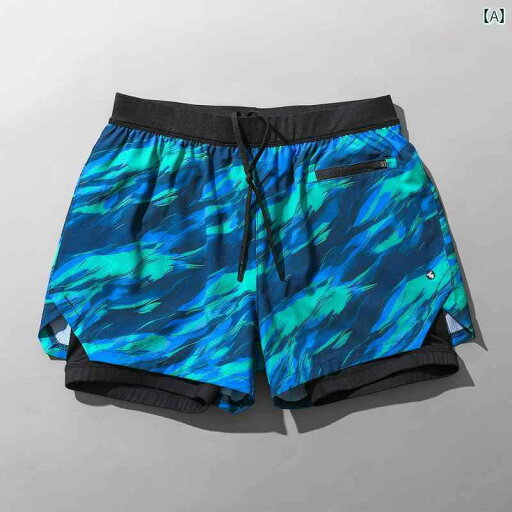 フィットネスパンツ メンズ ストレッチ 水泳 パンツ 二重層 露出防止 恥ずかしい 水着 速乾 ショーツ コントラストカラー ホリデー ビーチ 男性用 フィットネスパンツ メンズ ストレッチ 水泳 パンツ 二重層 露出防止 恥ずかしい 水着 速乾 ショーツ コントラストカラー ホリデー ビーチ 男性用