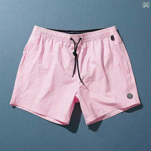 ビーチパンツ 海パン 短パン 水着 メンズ 海辺 休暇 旅行 水泳 サーフィン ショート パンツ ピンク ストライプ 速乾 波乗り 夏 カジュアル スポーツ ビーチパンツ 海パン 短パン 水着 メンズ 海辺 休暇 旅行 水泳 サーフィン ショート パンツ ピンク ストライプ 速乾 波乗り 夏 カジュアル スポーツ