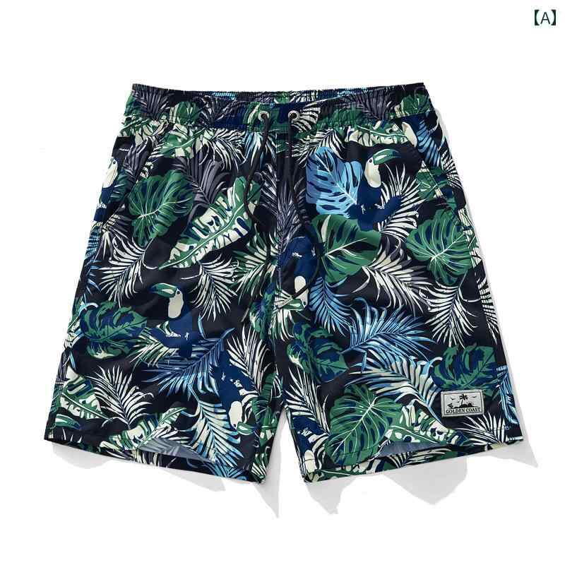 ビーチパンツ 海パン サーフィン 短パン 水着 バケーション 和風 プリント ショート パンツ メンズ 速乾 ゆったり 水泳 カジュアル ショーツ 温泉