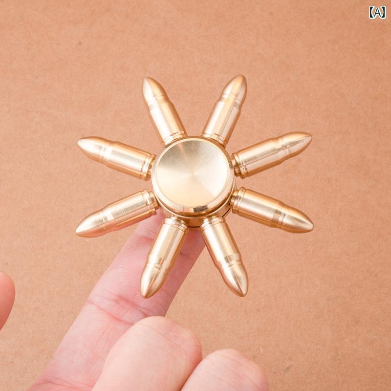 ハンドスピナー 玩具 ミニサイズ 楽しい おもちゃ 指先 遊ぶ 平衡感覚 ジャイロスコープ コマ回し 快感 ゴールド 金色 アーティファクト デスクトップ 創造的 個性