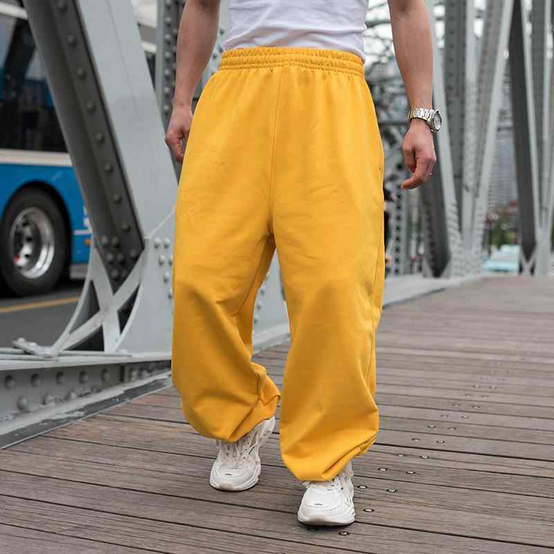 スウェット カラー ジョガーパンツ 原色 ワイド レッグ メンズ 大きいサイズあり ストリート ダンス バスケ ヒップホップ 春秋 コットン スポカジ