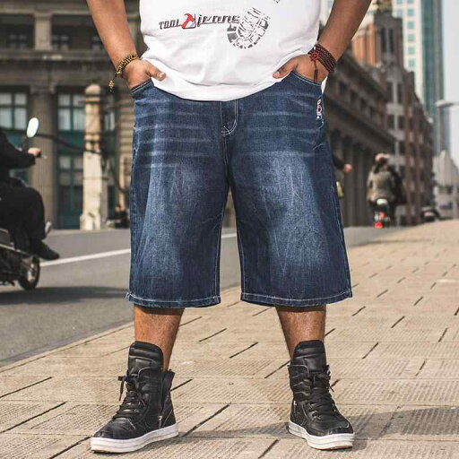 メンズ デニム ハーフパンツ 大きめサイズ 薄手 ジーンズ 春夏 カジュアル 短パン ヒップホップ ストリート スケボー メンズ デニム ハーフパンツ 大きめサイズ 薄手 ジーンズ 春夏 カジュアル 短パン ヒップホップ ストリート スケボー