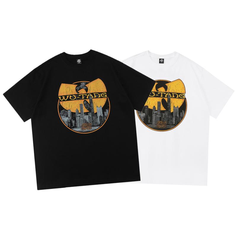 Tシャツ チカーノ ギャングスタイル 黒 白 おしゃれ シンプル ラフ レタープリント 半袖 ラウンドネック カップル ぺルック お揃い ルームウェア ラフ