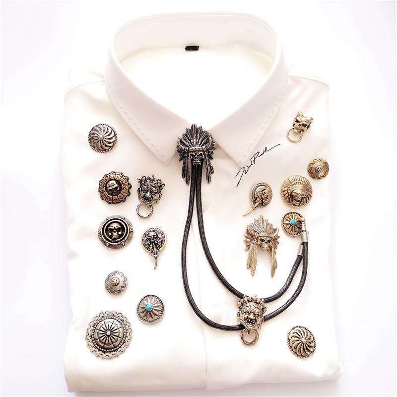 ボロタイ インド風 おしゃれ ユニーク 個性的 カジュアル ループタイ 韓国スタイル ストリートファッシ..