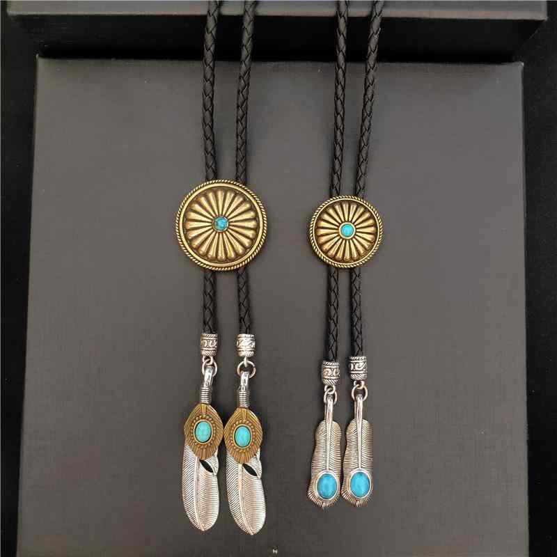 ボロタイ 銅 ロープネクタイ アメリカン 個性的 エスニック ヴィンテージ アクセサリー 蝶ネクタイ レザーロープ 高級感 プレゼント おしゃれ メンズ 秋冬