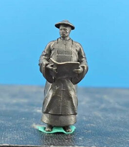 置物 車内 卓上 ミニチュア 真鍮製 フィギュア レトロ 中国 英雄 林則徐 彫刻 小さい 花 盆栽 ロックガーデン 風景 水槽 装飾品