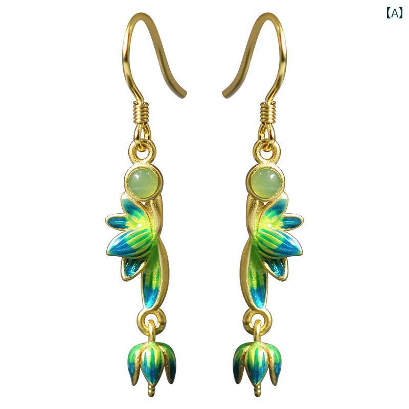 ピアス パーツ 素材 DIY レディース アクセサリー チャイナ風 エスニック 個性的 ユニーク カジュアル レトロ 耳飾り おしゃれ 上品 大人 エレガント