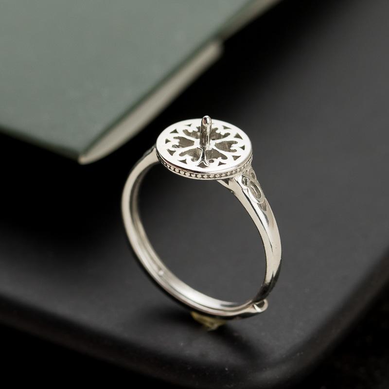 リングホルダー 針付き シンプル おしゃれ モダン はめ込み工作 ハンドクラフト ビーズ パール フレー..