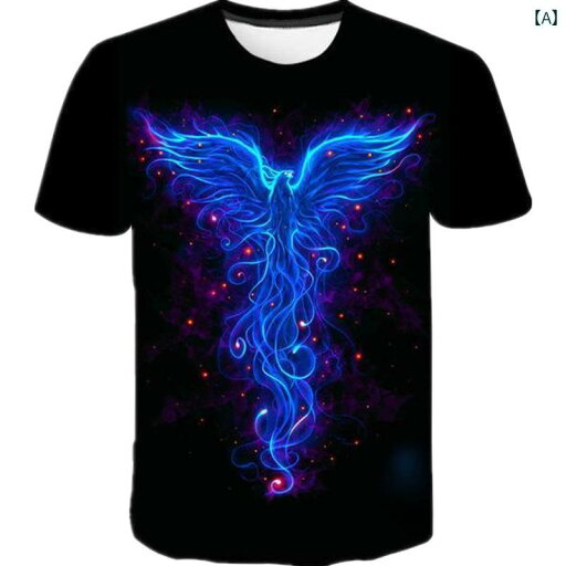 シャツ トップス 3Dプリント アート ラウンドネック 鳥 カジュアル メンズ Tシャツ 夏 ユニーク 個性的 日常使い おうち時間 休日 かっこいい 男性 シャツ トップス 3Dプリント アート ラウンドネック 鳥 カジュアル メンズ Tシャツ 夏 ユニーク 個性的 日常使い おうち時間 休日 かっこいい 男性