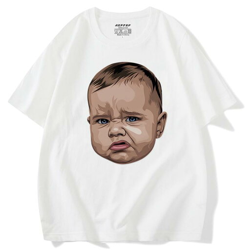 Tシャツ メンズ ファッション 半袖 トップス プルオーバー プリント 子供柄 個性 ユニーク デザイン 大きいサイズ コットン 通気性 夏コーデ ゆったり リラックス ストリート系 Tシャツ メンズ ファッション 半袖 トップス プルオーバー プリント 子供柄 個性 ユニーク デザイン 大きいサイズ コットン 通気性 夏コーデ ゆったり リラックス ストリート系