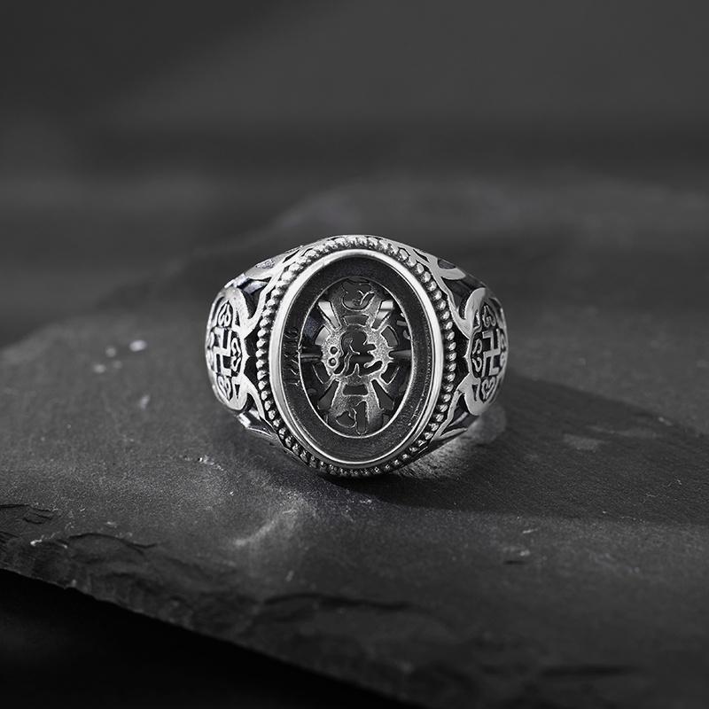 指輪 空枠 S925 シルバー リング エスニック ユニーク 個性的 ジュエリー レトロ エレガント 象嵌 フレ..