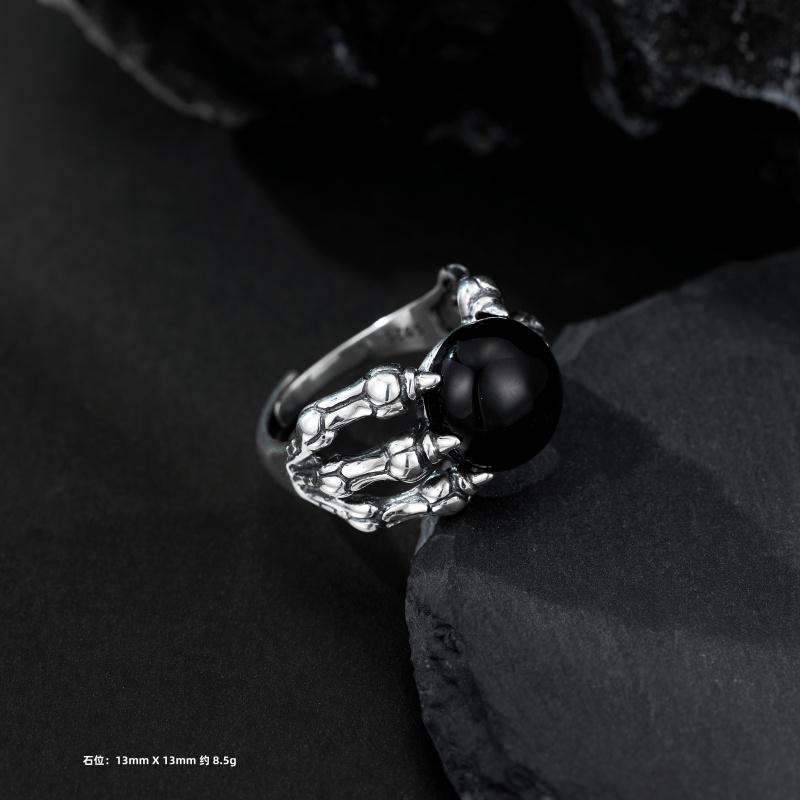 指輪 空枠 S925 シルバー リング 個性的 ユニーク ハンドメイド 素材 フレーム クラフト ドラゴンの爪 ..