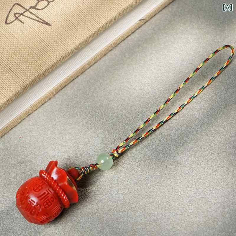 キーホルダー チャーム 男女兼用 ユニセックス 朱色 開運 福袋 匂い袋 お守り 縁起物 スマホストラップ バッグチャーム ショート丈 アクセサリー 魔除け 厄除け ギフト プレゼント