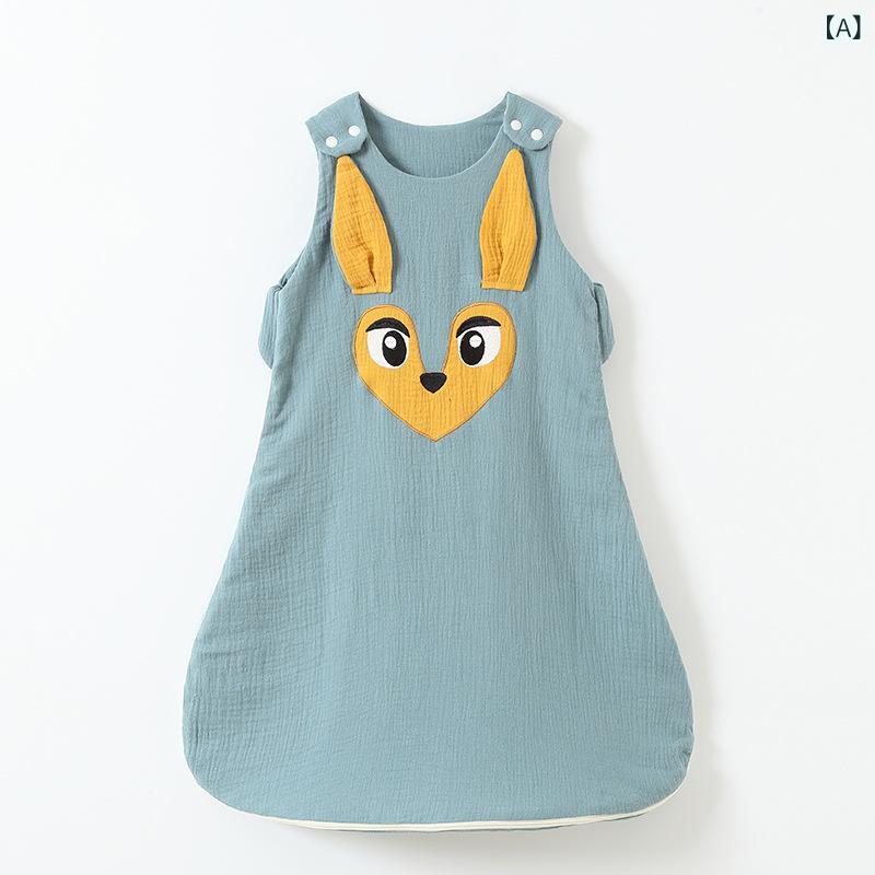 ・カテゴリ: スリーパー・スタイル: ベスト型・主な素材: 綿95%以上・裏地素材: 綿95%以上・厚さ: 厚手・ファスナー素材: ナイロン・柄: 無地・適合シーズン: 春、夏、秋、冬・カラー展開: ダークグリーン、グレー、ライトカーキ、ミントグリーン、ライトピンク、ダークカーキ・サイズ展開: S (0-3ヶ月), M (3-6ヶ月), L (6-9ヶ月)・安全基準: Aクラス・適合年齢: 新生児 (0-1歳、身長80cm以下)