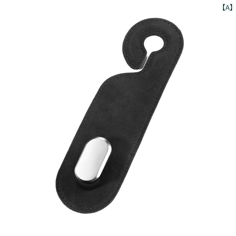 車用フック シートバック収納 ミニフック シンプル カーフック ALCANTARA素材 ブラック ワインレッド ブラウン ライトグレー オレンジ マリンブルー