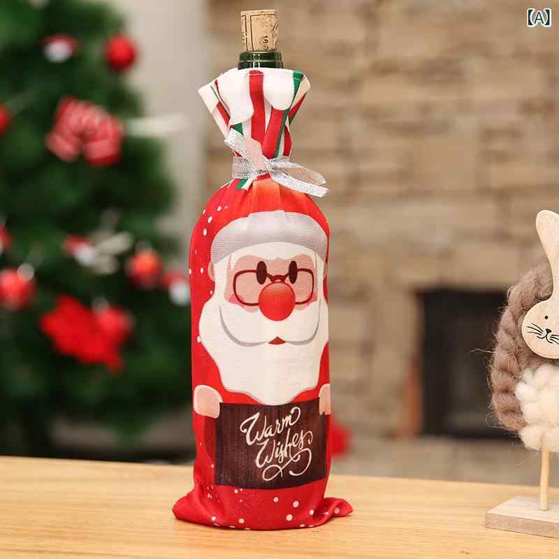・カテゴリ: 装飾品・素材: 布・製法: 機械と手作業・柄: 老人、雪だるま、鹿・適用祝日: クリスマス