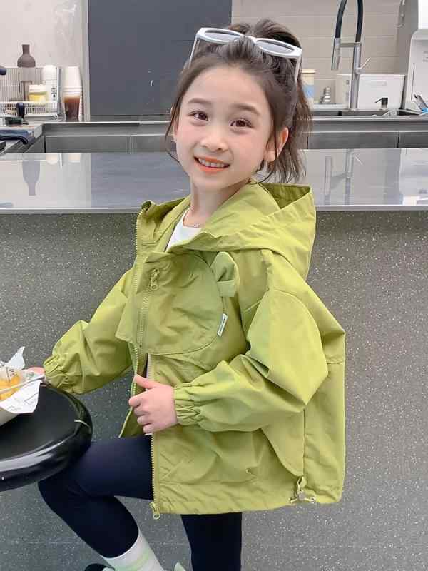 ジャケット キッズ 女の子 春秋 ウィンドブレーカー フード付き ウインドブレーカー 子供 アウター ジャンパー カジュアル かわいい ベビー 撥水 軽量 通学 通園 おしゃれ