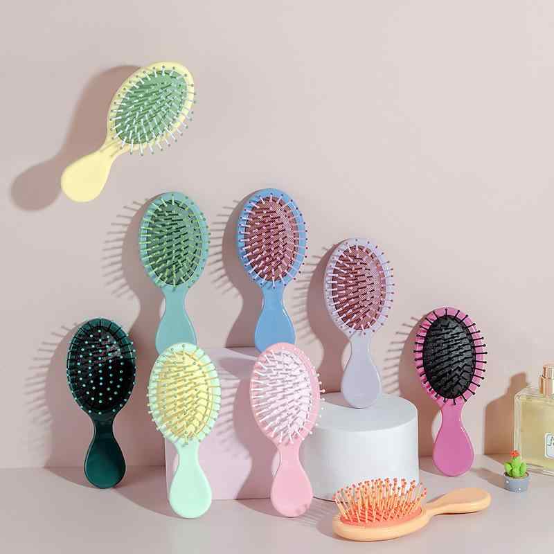 ヘアブラシ レディース ミニサイズ 携帯用 軽量 コンパクト マッサージブラシ ヘアケア 頭皮マッサージ かわいい パドルブラシ 旅行用 hanbokhome-10618071 Hanbok Home パッケージ画像