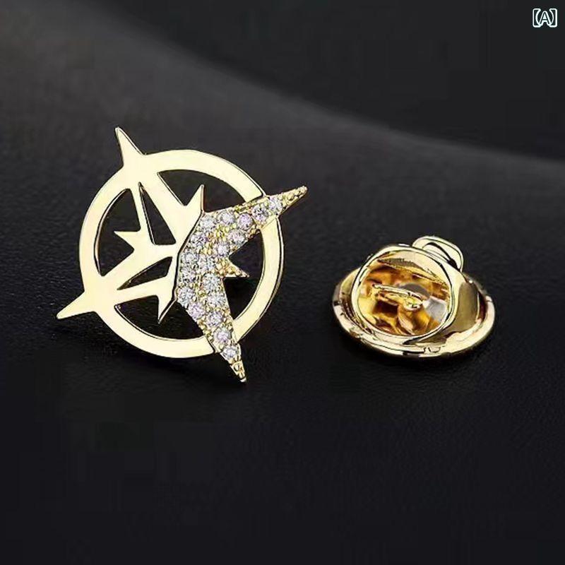 ・素材: 合金・加工技術: ラインストーン埋め込み・カラー展開: ゴールド、シルバー・機能: 2WAY・スタイル: 日韓風・テイスト: クリーン＆スウィート・対象: ユニセックス・種類: ブローチ