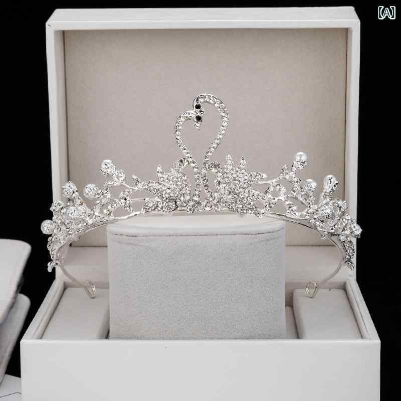 ティアラ レディース ヘアアクセサリー クラウン カチューシャ ウェディング ブライダル 結婚式 花嫁 パーティー 発表会 二次会 キラキラ 電気メッキ加工