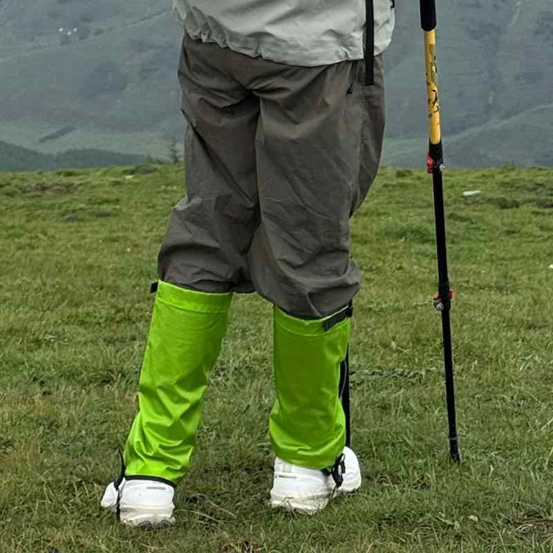 レッグカバー ユニセックス アウトドア 登山 撥水 防風 防汚 スノーカバー ゲイター トレッキング クライミング ハイキング キャンプ スキー 防寒 泥除け 砂よけ 軽量 耐摩耗