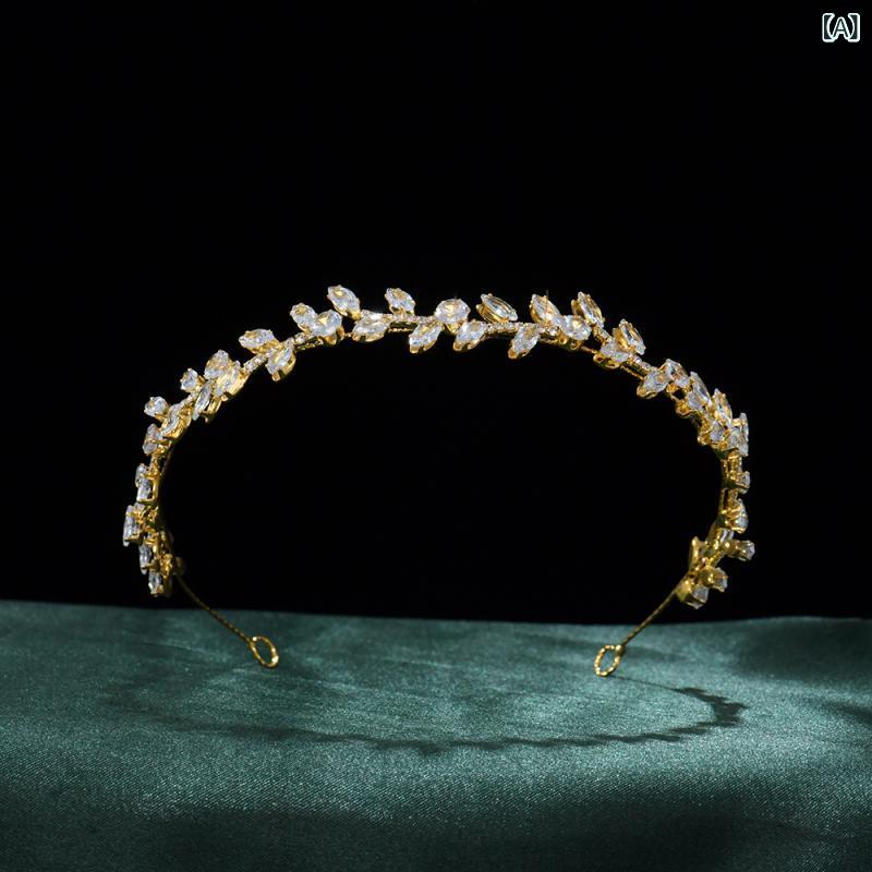 カチューシャ レディース ティアラ ヘアアクセサリー キラキラ ジルコニア ビジュー ウェディング 結婚式 ブライダル 発表会 パーティー 華やか 上品 クラウン