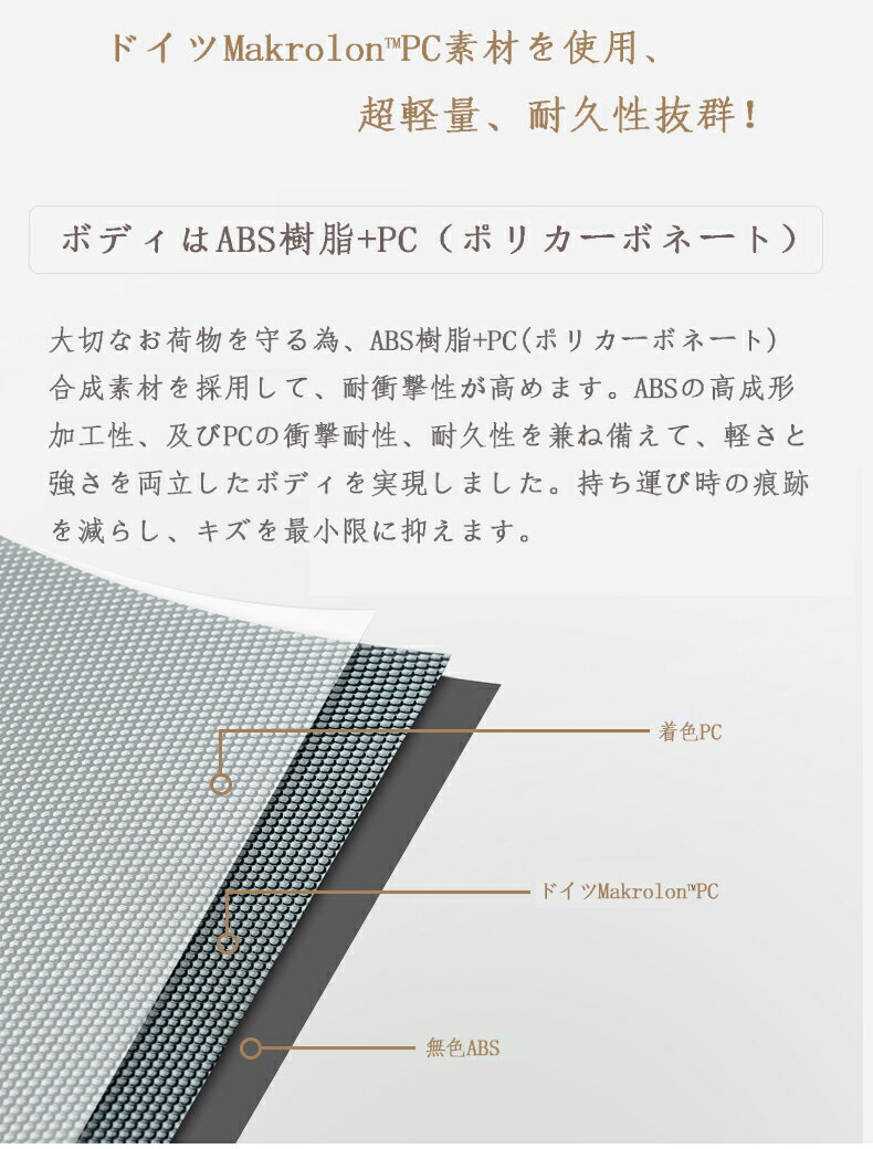 スーツケース大型・Lサイズ Z108・超軽量・TSAロック搭載・ 旅行かばん・キャリーバッグ・最新デザイン アウトレット【ラッキーシール対応】