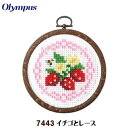 クロスステッチ キット イチゴとレース 7443 フルーツ&フラワー オリムパス 手芸の山久