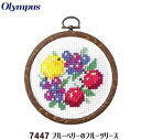 クロスステッチ キット ブルーベリーのフルーツリース 7447 フルーツ&フラワー 刺繍キット オリムパス 手芸の山久