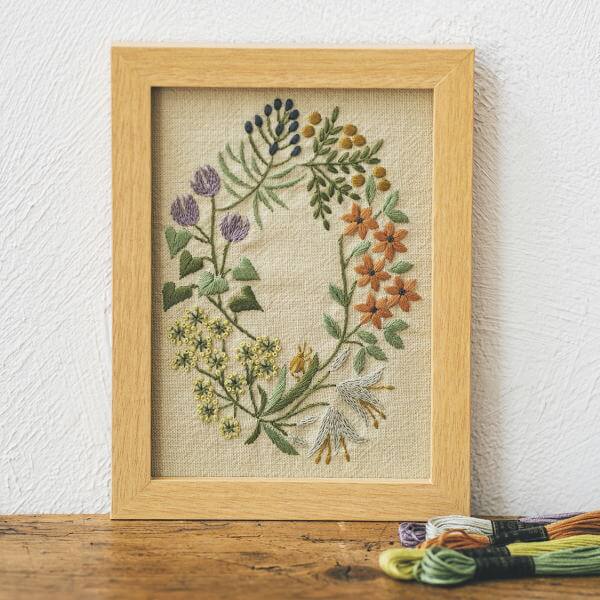 刺しゅう キット マカベアリス 四季のフレーム 夏 7538 フランス刺繍 キット オリムパス olm 手芸の山久...