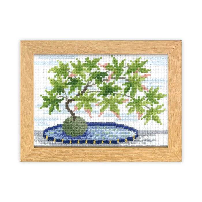 乐天商城 - クロスステッチ 刺繍 キット 12ヶ月のBONSAI 8月 山紅葉 7619 マリー・カトリーヌコレクション 刺しゅう キット ネコポス可 オリムパス olm 手芸の山久