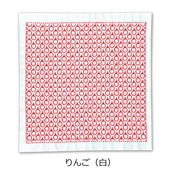 刺し子 キット 一目刺しの花ふきん りんご SK-357 ネコポス可 olm オリムパス